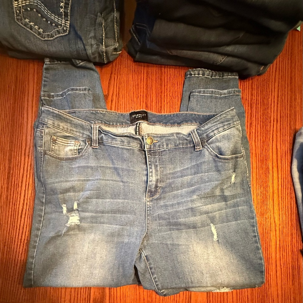 Celebrity Pink Distressed Jeans